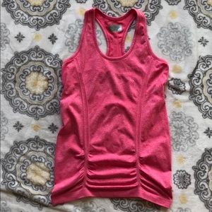 Athleta Neon Pink Marl Fast Track Running Tank Top